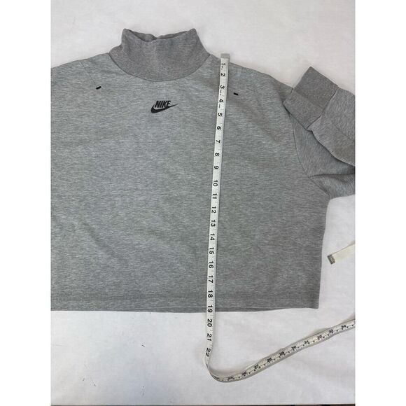 Nike Tech Fleece Turtleneck Sweatshirt Gray Heather - Women's Size XS - Picture 6 of 6